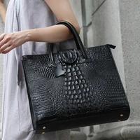 new trend fashion crocodile pattern women handbags trendy female commute single shoulder messenger bags large capacity wholesale