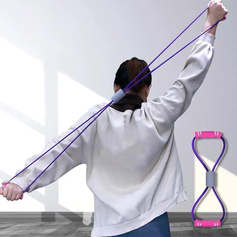 Gelang Yoga Mini Elastis untuk Kebugaran Band Resistensi Band Latihan Perpanjangan Karet Peralatan Rumah Pilates Bar Band Latihan