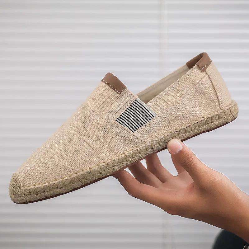 

High Quality Mens Shoes Casual Male Breathable Canvas Casual Shoes Men Chinese Fashion Soft Slip on Espadrilles for Men Loafers