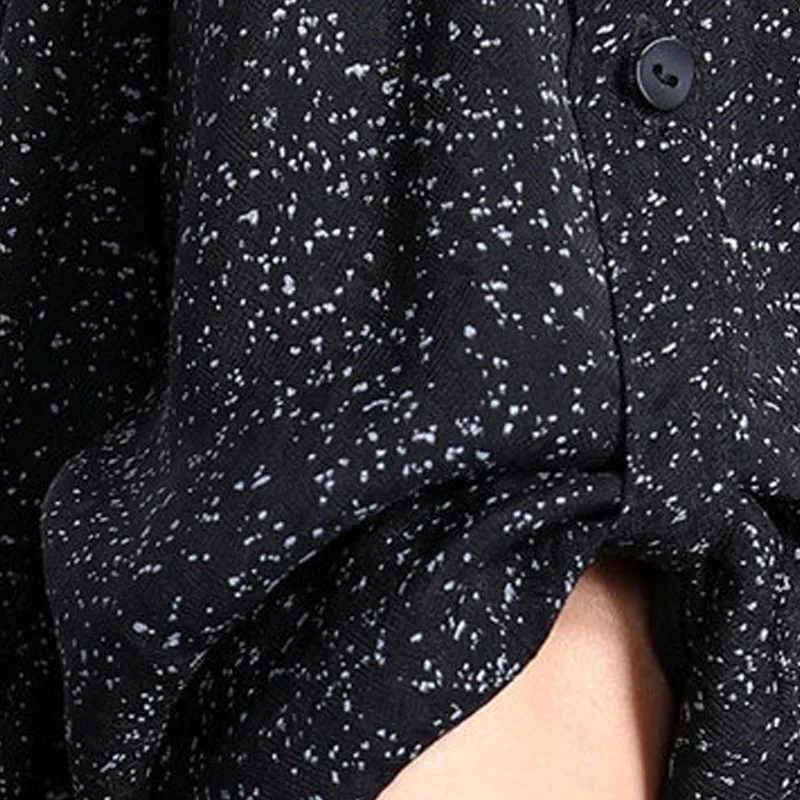 Женское асимметричное платье Johnature свободное свободного размера плюс с круглым