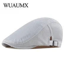 Летняя сетчатая Кепка Wuaumx для мужчин и женщин Белая с козырьком