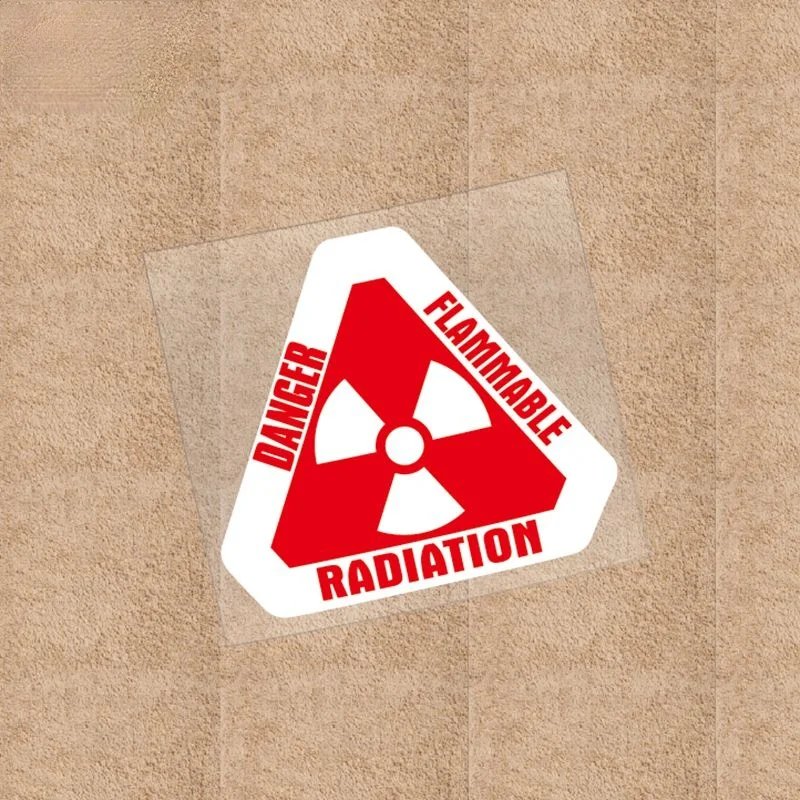 

Radiation Warning Sign Motorcycle Decal Sticker Car Reflective Bumper Truck Auto Sticker Decals