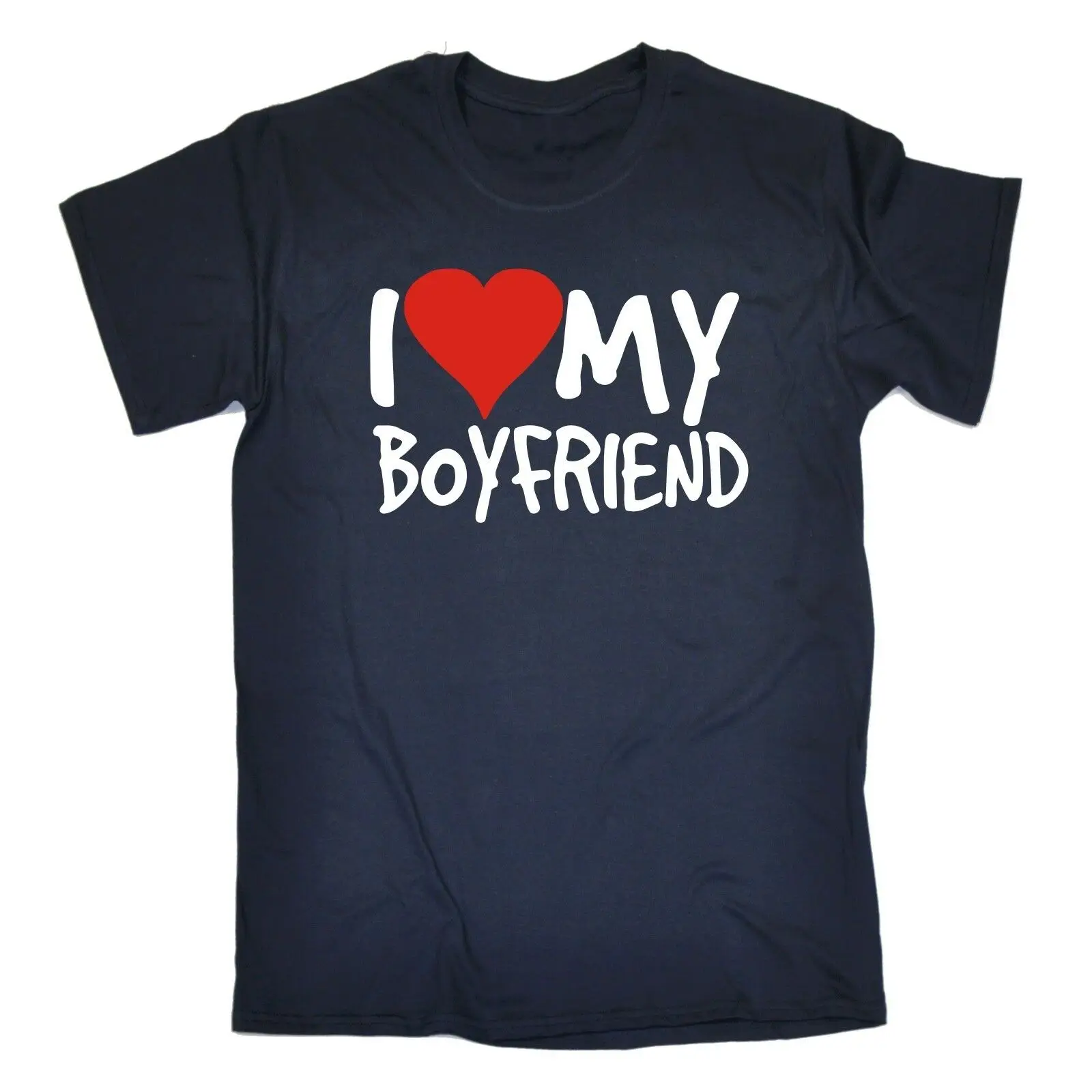 

I Love My Boyfriend Men T-SHIRT Dating Valentines Girlfriend Funny birthday gift