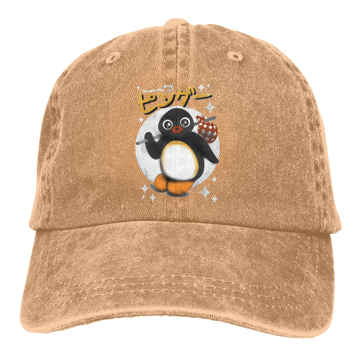

Washed Men's Baseball Cap Show Trucker Snapback Caps Dad Hat Pingu Noot Pinga Penguin TV Golf Hats