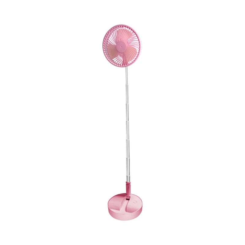 

Portable Foldaway Stand Fan 4 Speeds Super Quiet & 180 Up and Down Adjustment Oscillation for Office/Bedroom/Outdoor H3CA