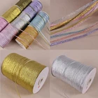 3 мм блестящая цветная лента с луком, Блестящий Рождественский Свадебный декор, коробка для торта и конфет упаковка, аксессуары для рукоделия тканевые ленты