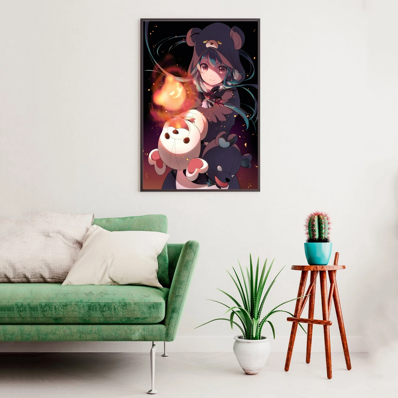 Welcome to the Kuma Bear Anime Poster Canvas Print Wall Painting Home Decoration | Дом и сад