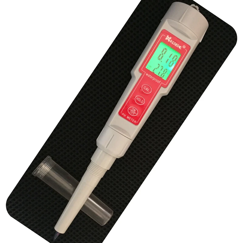 0.01pH Digital Waterproof pH Meter for Wet Soil Acidity Cream Food Meat Dough Liquid Water Quality Ph Temp Value Tester ATC | Инструменты