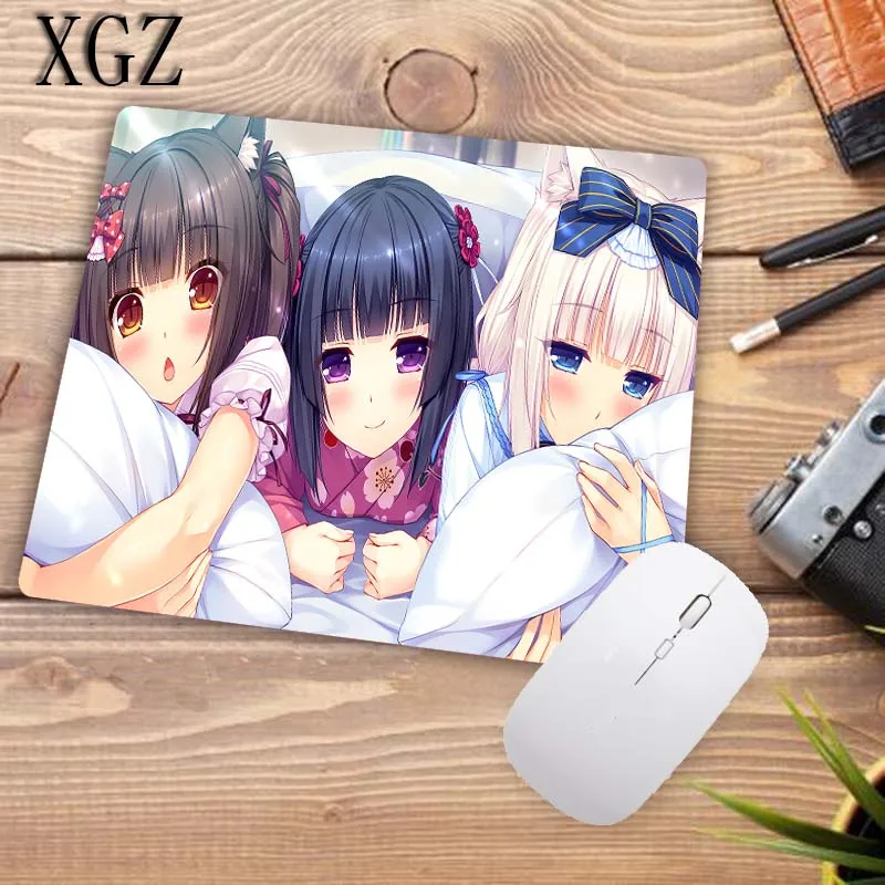 XGZ продвижение сексуальный коврик для мыши для девочек Аниме игровая клавиатура резиновый коврик мышь плеер ноутбук игра офис настольная панель 22x18 см
