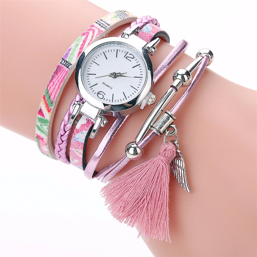 

Women Bracelet Watches With Tassel Pendant Luxury Fashion Ladies Quartz Watches Relogio Feminino