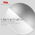 Фотохромные линзы для солнцезащитных очков Meeshow 1,56 1,61 1,67 с поляризационными линзами UV400, фотоочки серого цвета для близорукости и гиперметропии
