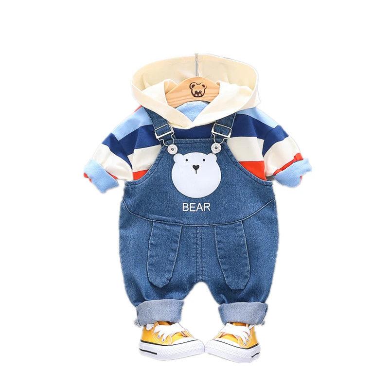 Новая одежда с рисунком для маленьких мальчиков и девочек Одежда младенцев