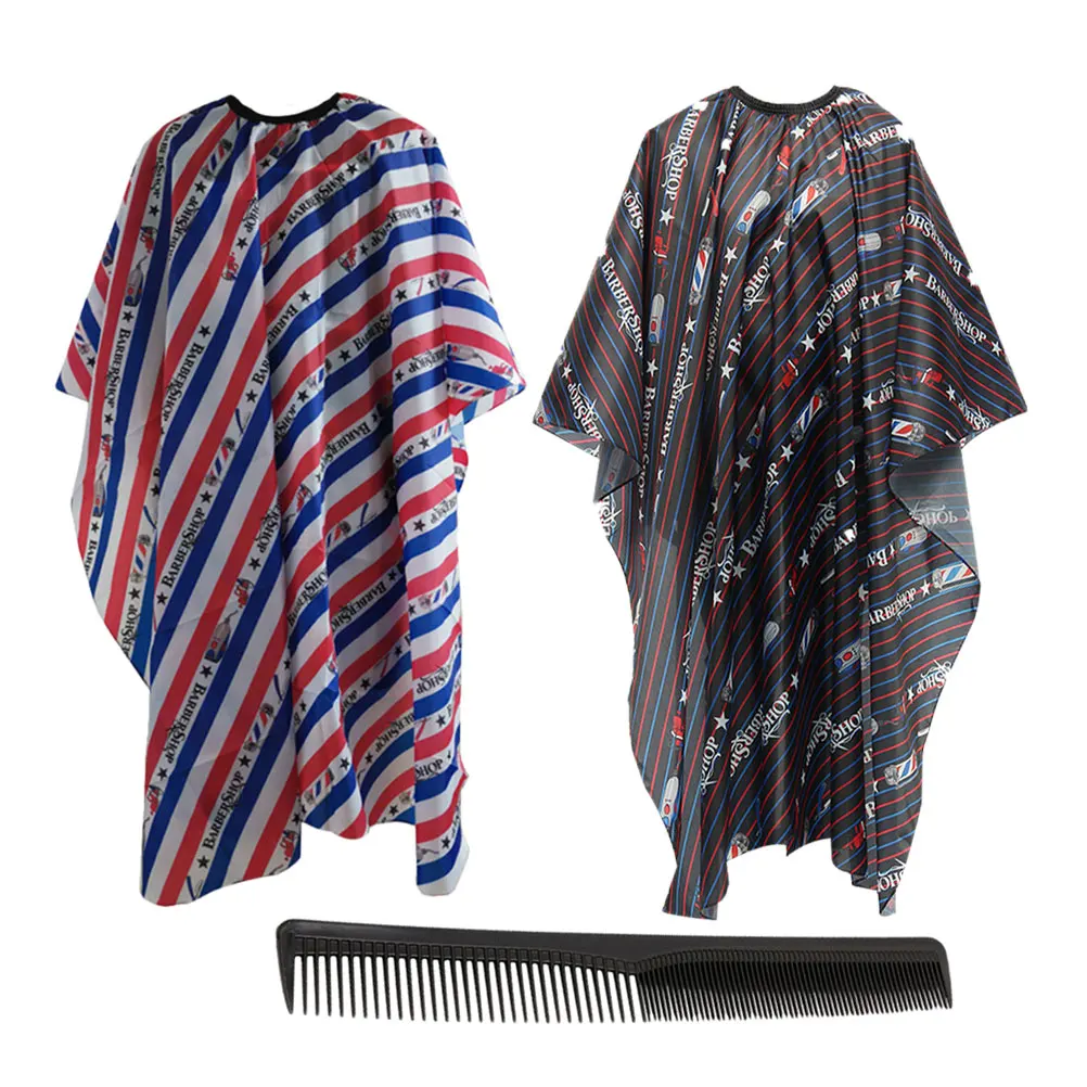 

3pcs/set Hairdressing Cape Straight Hair Comb Set Haircuting Apron Hair Styling Cutting Tools (Random Color)