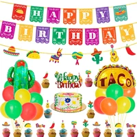 mexican themed birthday party decorations fiesta party supplies taco bout a party kit taco foil balloons