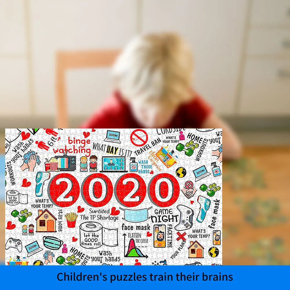 

Wooden Puzzle Toys 1000 Piece Large Puzzle Game Interesting Toys Personalized Gift Commemorate 2020 Memories Puzzles Toy