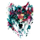 Нашивки для футболок, разноцветные, наклейки с волком нашивки, термоклейкие, экологически чистые