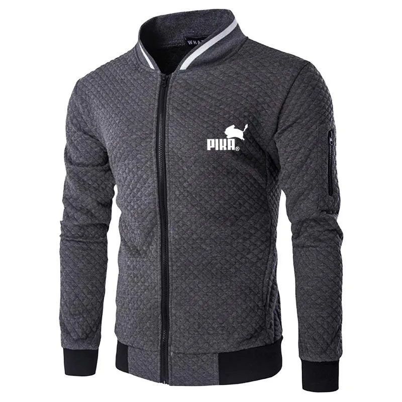 

2021 New Men Hoodies for PIKA Logo Spring Autumn Jacket Casual Sweatshirt Long Sleeve Zipper Hoody Man Coat