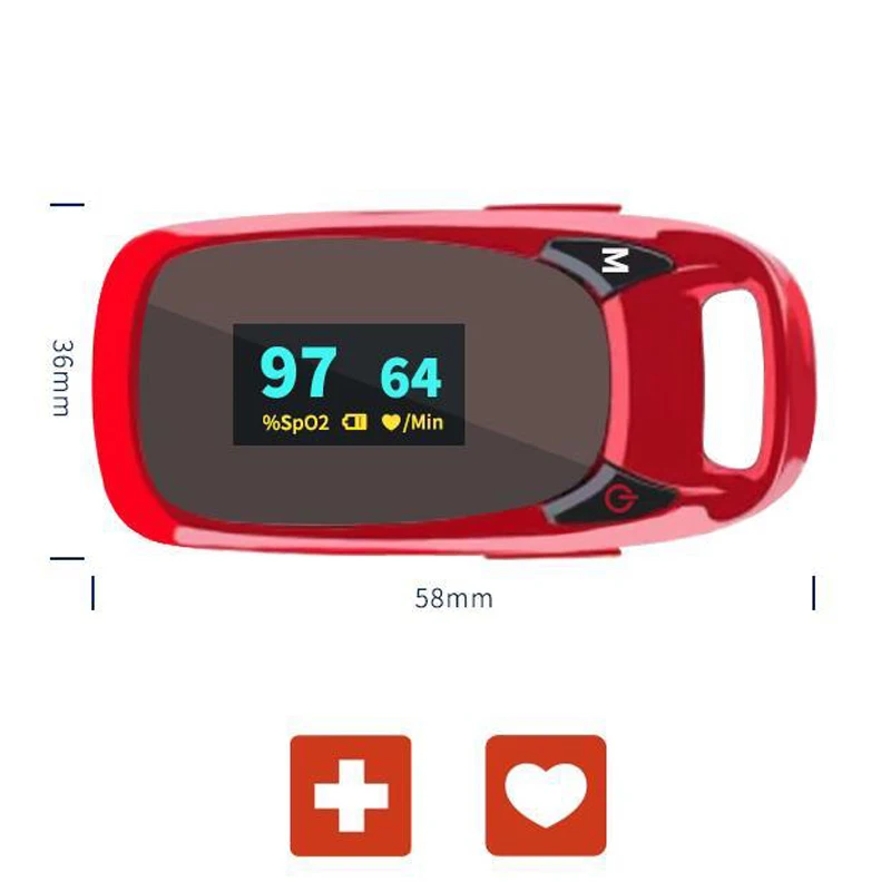 

Portable Medical PI Finger Pulse Oximeter Blood Oxygen Heart Rate Saturation Meter OLED Oximetro De Dedo Saturometro Monitor