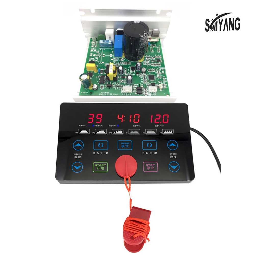

New Universal Treadmill Circuit Board With Display Panel Controller 1HP-2.0HP 180V DC Motor
