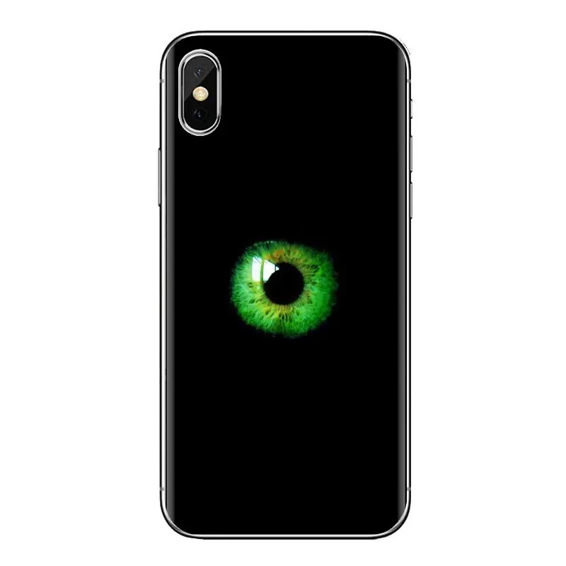 Черный и салатовый зеленый мягкий прозрачный чехол для iPhone XS Max XR X 4 4s 5 5S 5C SE 6 6S 7 8