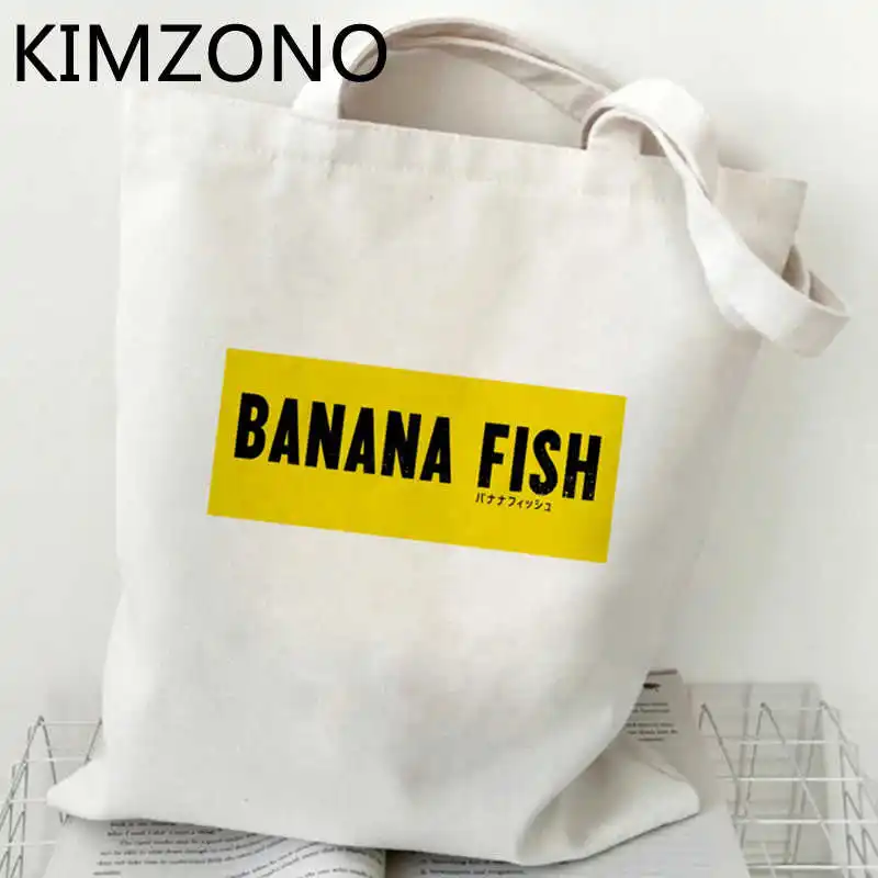 

Banana Fish shopping bag grocery shopper recycle bag jute bag bag reciclaje sacola net bolsas reutilizables sac toile