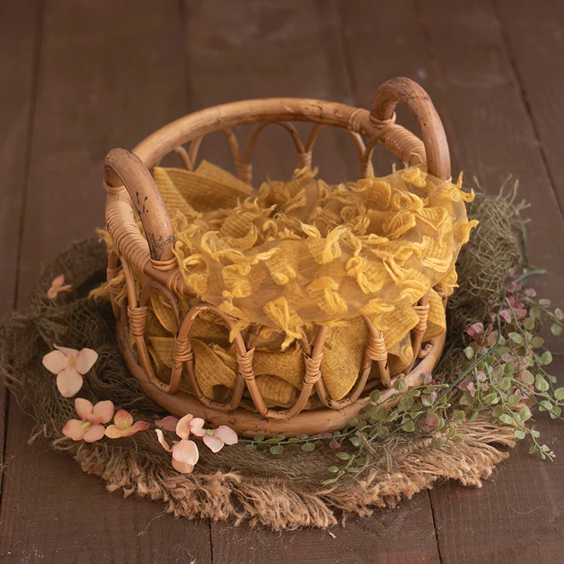 Реквизит для фотосъемки новорожденных упаковка с перьями тканевая детское