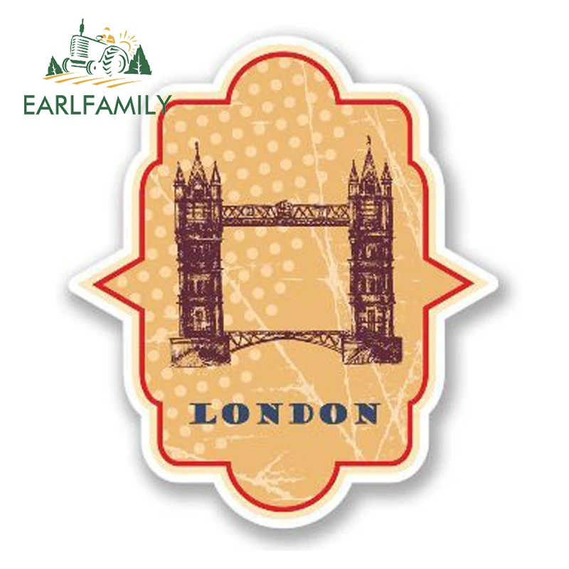 EARLFAMILY 13 см x 10 Виниловая наклейка с изображением лондонской башни Автомобильная