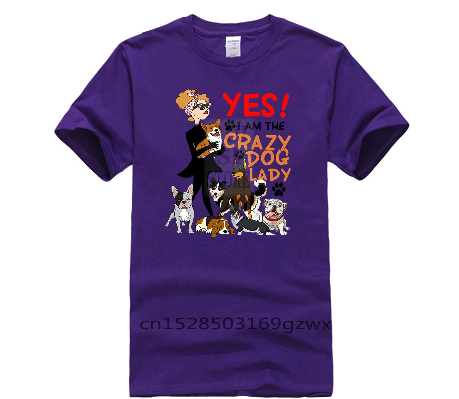 

New Summer Men's Casual Print T Shirt Brand Yes I Am The Crazy Dog Lady 2019 Summer quality fashion short sleeve men tshirt