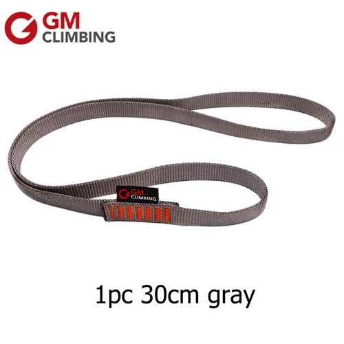 1pc- 30cm gray 30 см GM слинг для скалолазания 22kN серый нейлон скалолазание ремень с подшипником CE/UIAA Arborist качели Йога гамак - Цвет: 1pc- 30cm gray