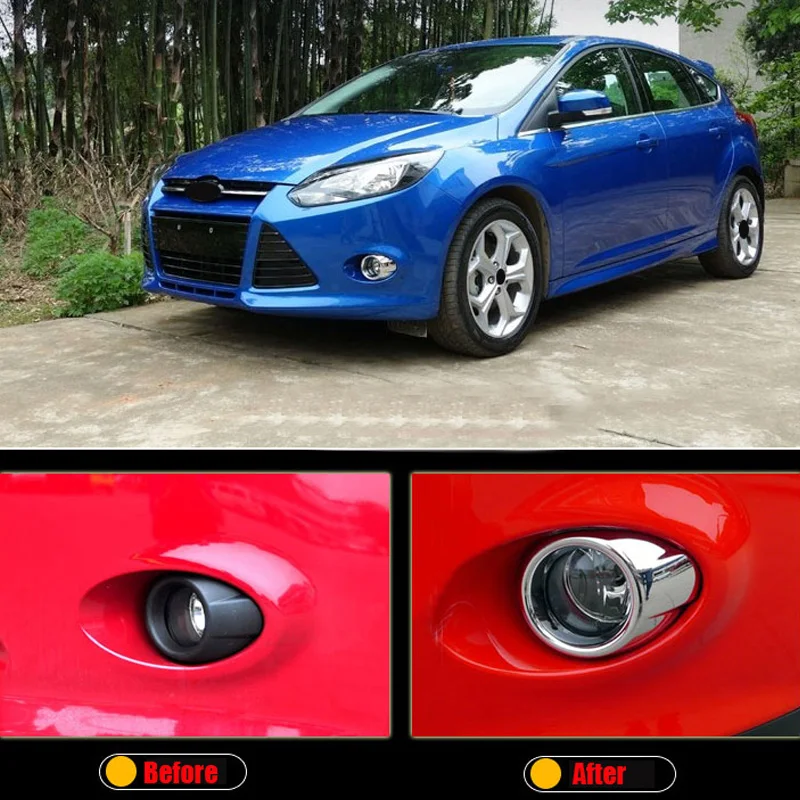 Подходит для Ford Focus 3 Mk3 2012 2013 2014 ABS хромисветильник передний противотуманный