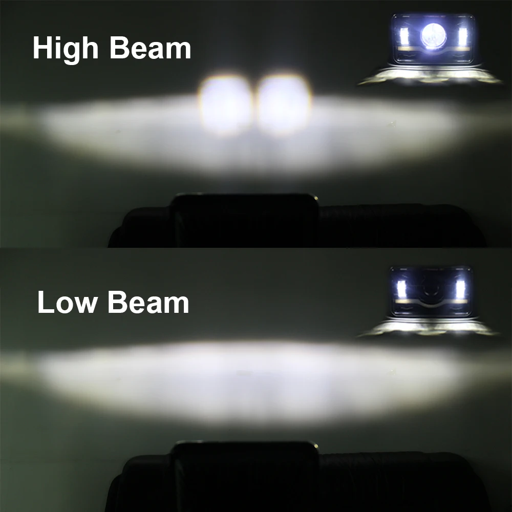 4 светодиодный светодиодная автомобисветильник фара с DRL для Kenworth H4 до H13 120/132 T400