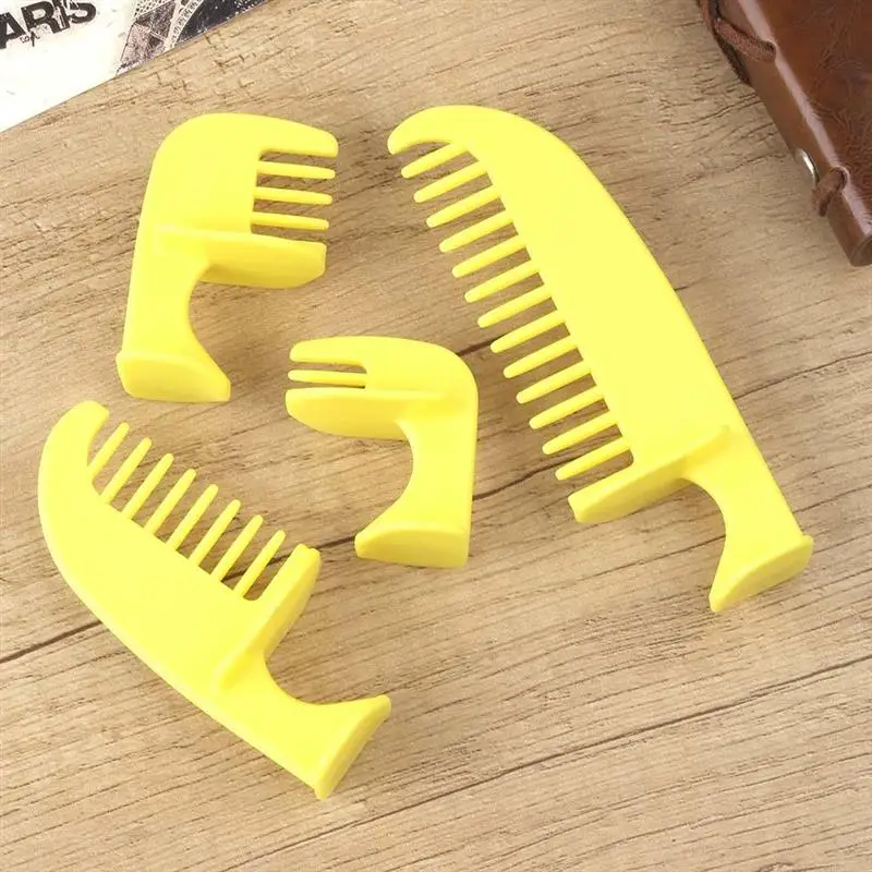 

4Pcs Hair Combs Haircut Tool Kit Barber Hair Cutting Guides Professional Hair Cutting Comb Templates Barber Accessories