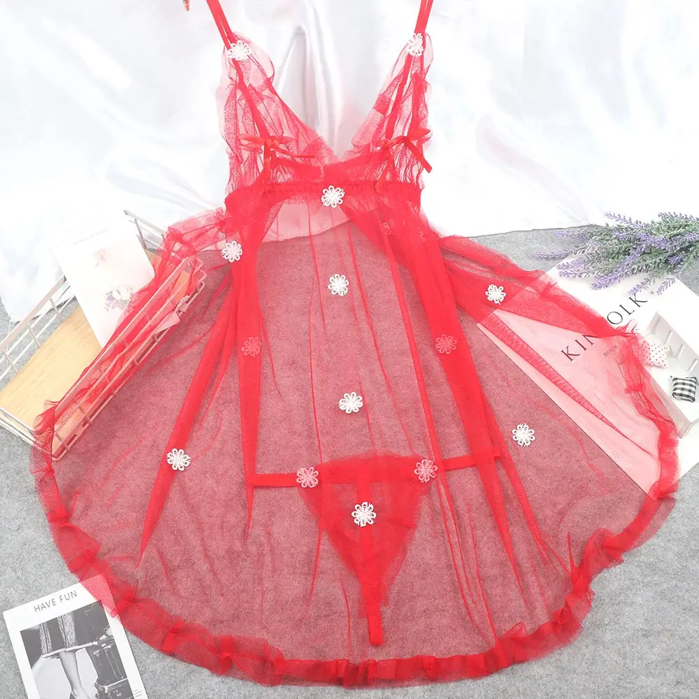 Новый женский сексуальный комплект нижнего белья кружевное платье-стринги