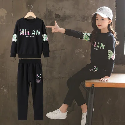 2019 комплекты одежды для девочек детские из рубашки с длинным рукавом и штанов