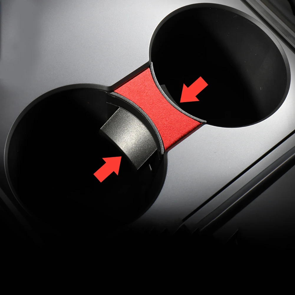 

Car Cup Holder Clip for Tesla Model 3 2021 Model Y 2021 Accessories Car Water Cup Slot Stopper Limit Clip ABS Cup Holder Limiter