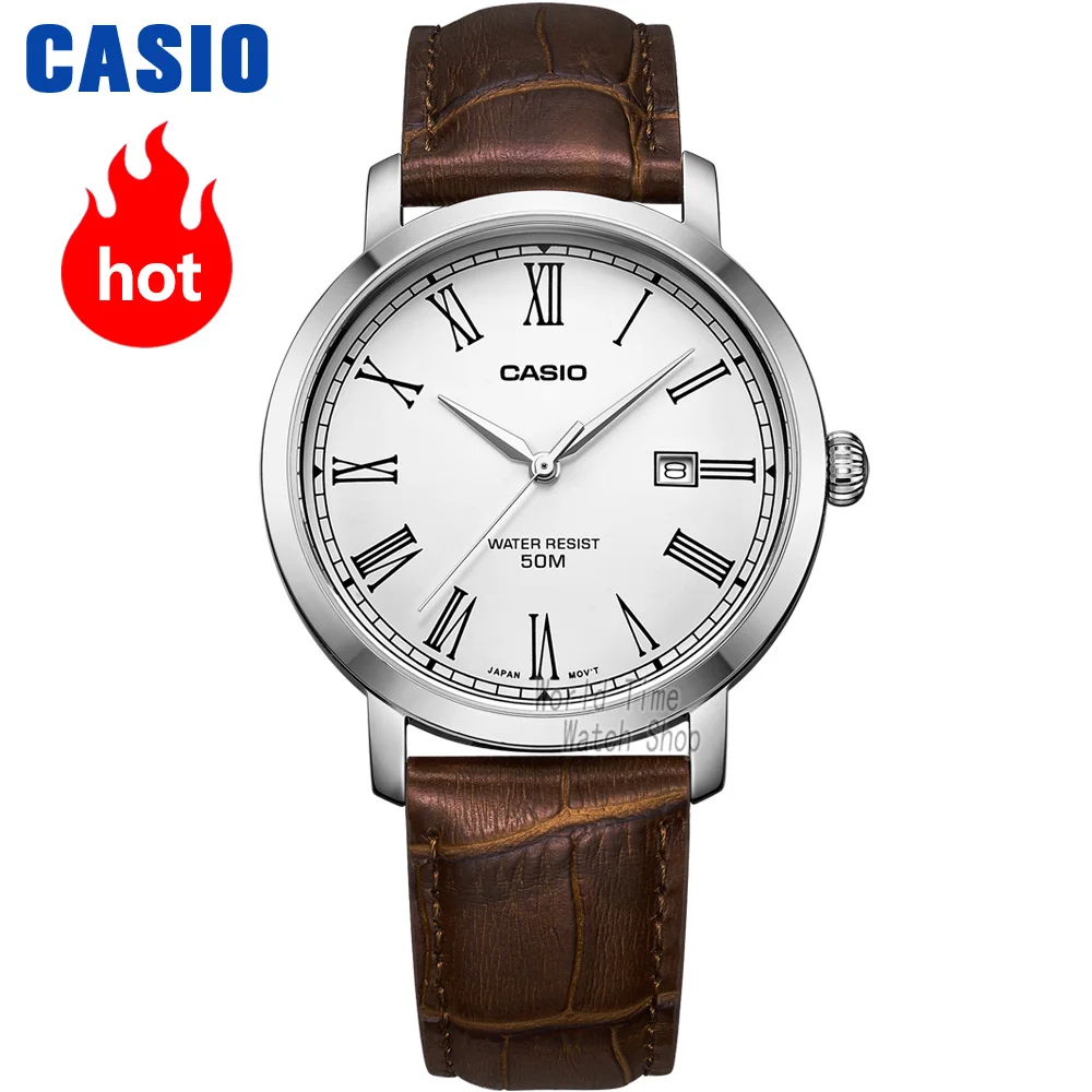 Часы Casio Простые часы мужские лучшие марки роскошные кварцевые часы Водонепроницаемые Ретро мужские часы Спортивные военные часы relogio masculino reloj hombre erkek kol saati montre homme zegarek meski MTP-E149