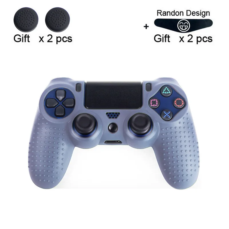 6 Данные лягушка камуфляж силиконовый резиновый гель кожа для sony PS4 Slim/Pro контроллер Обложка защитный чехол для PS4 беспроводной контроллер - Цвет: 6