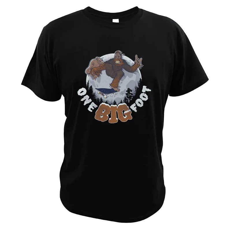 Bigfoot Футболка One Big Foot цифровая печать 100% хлопок дышащий высокое качество крутые