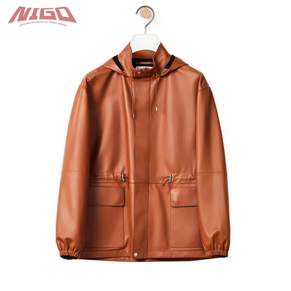 

NIGO Lw куртка из натуральной кожи пальто # nigo5967