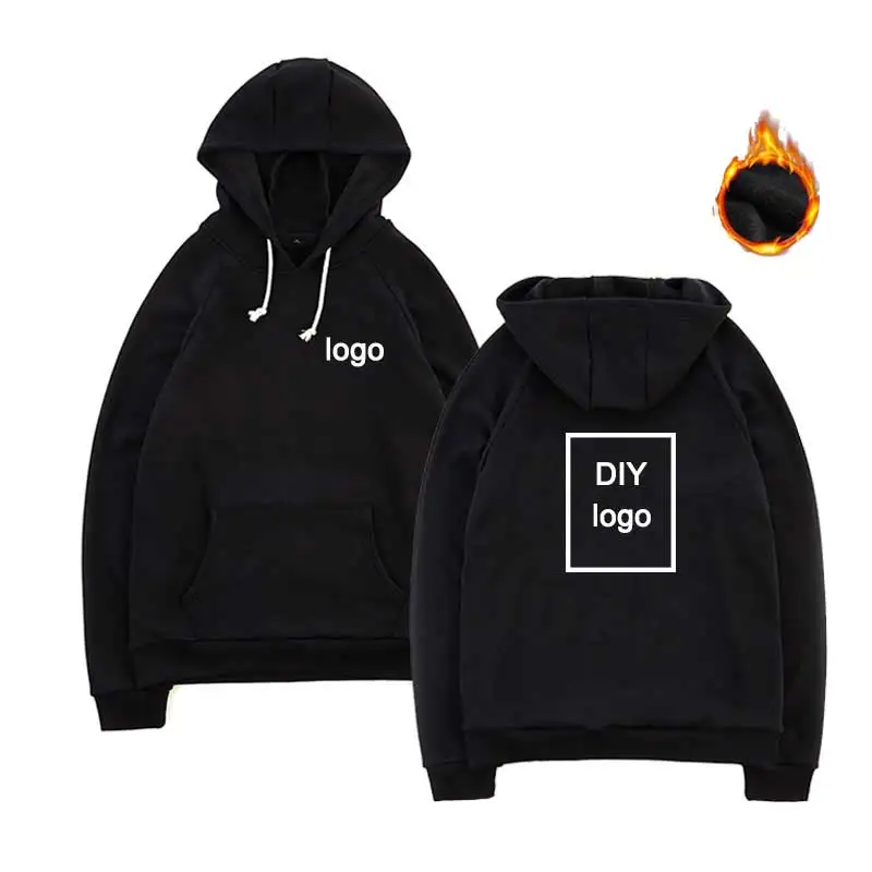 

Customized DIY logo Print Hoodies sweatshirts men women cotton long sleeve clothes cotton Unisex Streetwear DropShipping 2019