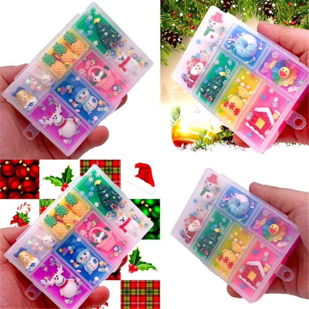 Смесь DIY облако хлопчатобумажная грязь Снеговик Хрустальный слайм снятие