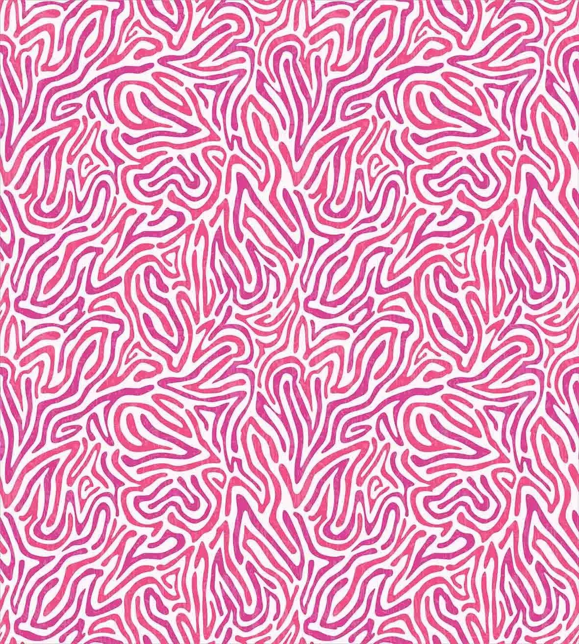 Розовая Зебра пододеяльник набор изогнутые дикий волнистой линией в полоску