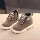 Детская повседневная обувь, новые зимние ботинки Martin, модная кожаная обувь для мальчиков, мягкие Нескользящие зимние ботинки для девочек 21-30, спортивная обувь для бега