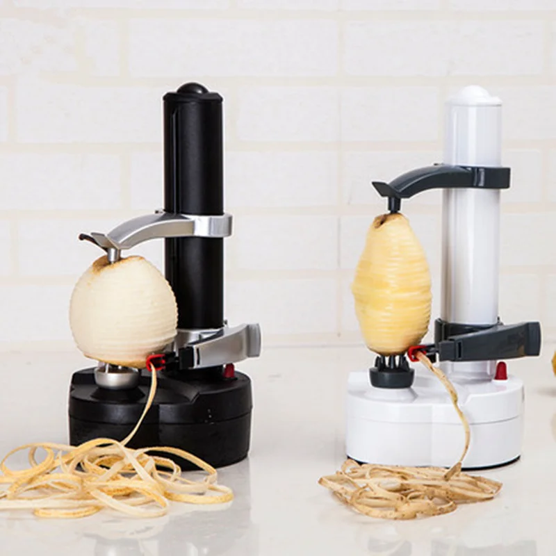 

1PC New Electric Spiral Apple Peeler Cutter Slicer Fruit Potato Peeling Automatic Battery kitchen gadgets