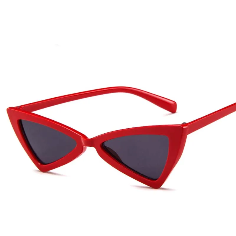 RBROVO, модные роскошные солнцезащитные очки Cateye, женские, брендовые, дизайнерские, маленькая оправа, очки, Ретро стиль, Gafas De Sol De Los Hombres, UV400 - Цвет линз: RedGray