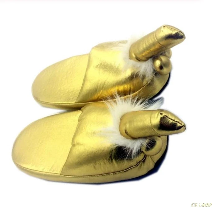 Взрослые товары сексуальная одежда зимние тапочки креативный Забавный пенис