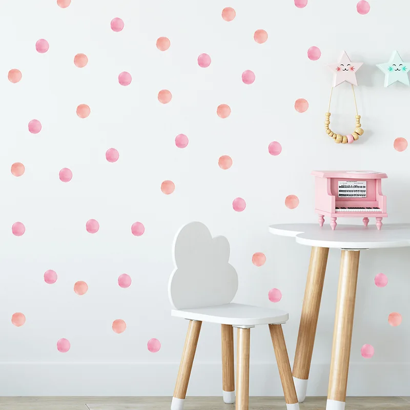 

48pc Dot Wall Sticker For Kids Rooms Decoration Children Baby Nursery Wall Decals Colorful Dot Art Stickers Home Decor Wallpaper