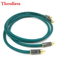 thouliess pair hifi type 2 gold plated rca audio cable hifi double rca audio signal cable rca high end corld for cardas cross