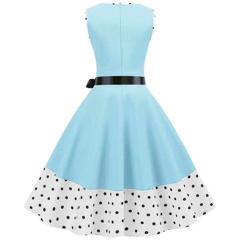 2021 женское летнее платье винтажное с поясом 50s 60s элегантные вечерние платья без