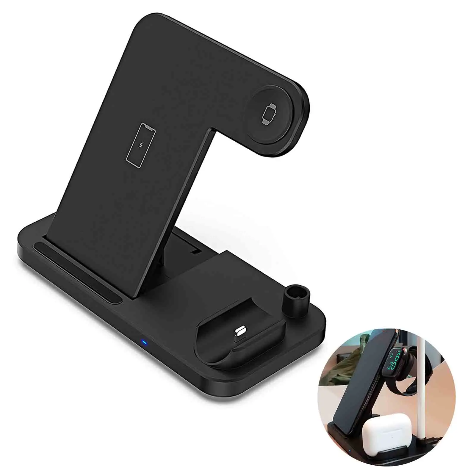 4 в 1 многофункциональное Беспроводное зарядное устройство | Мобильные телефоны и